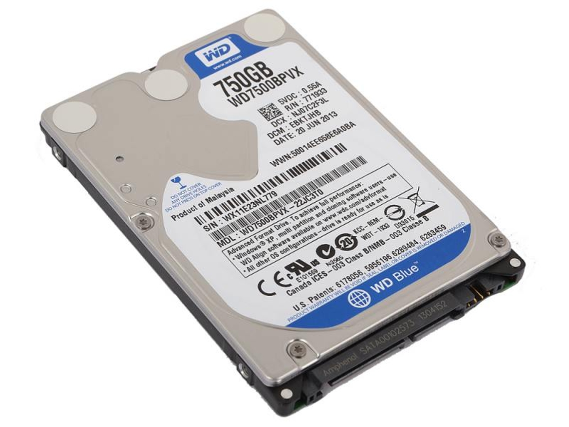 Disco HDD Interno WD WD7500BPVX (750 GB - SATA - 5400 RPM)
