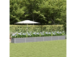 Vidaxl Floreira Cinzento-claro 600 X 80 X 45 Cm Aço