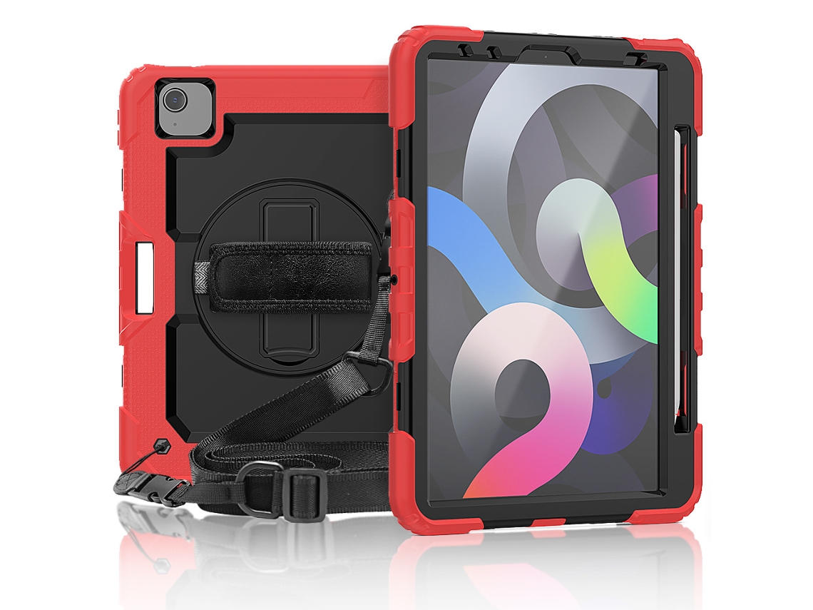 Lurelia Capa Para Ipad Air 11 (2024), Silicone E Pc, Preto, Proteção Contra Quedas