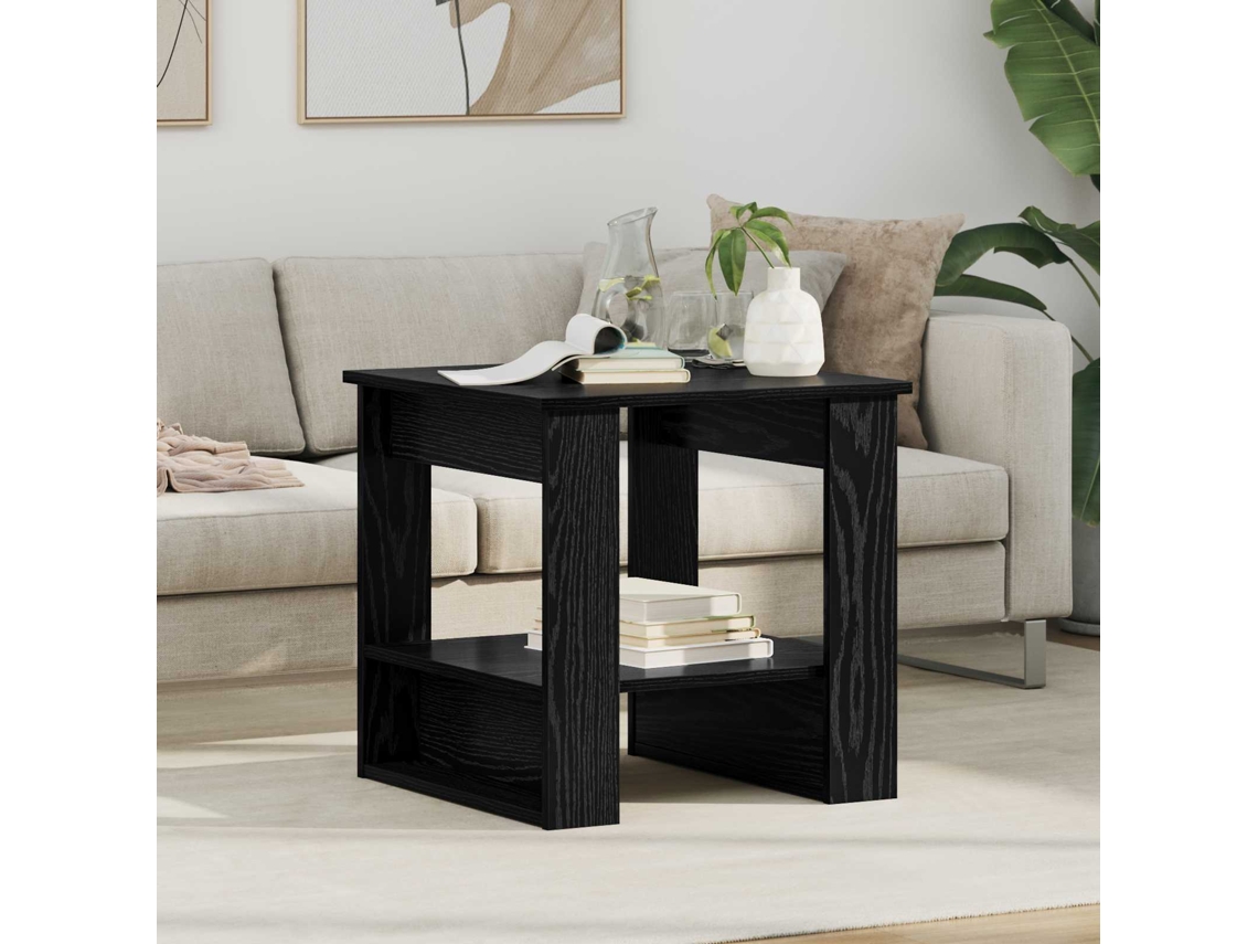 Vidaxl Mesa De Centro Carvalho Preto 51 X 50 X 50 Cm