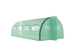 Jardim Estufa, Verde Túnel De Estufas, 18 M², 8 Janelas, 2 Portas Articuladas Em Lona Pe Estrutura Ferro Galvanizado