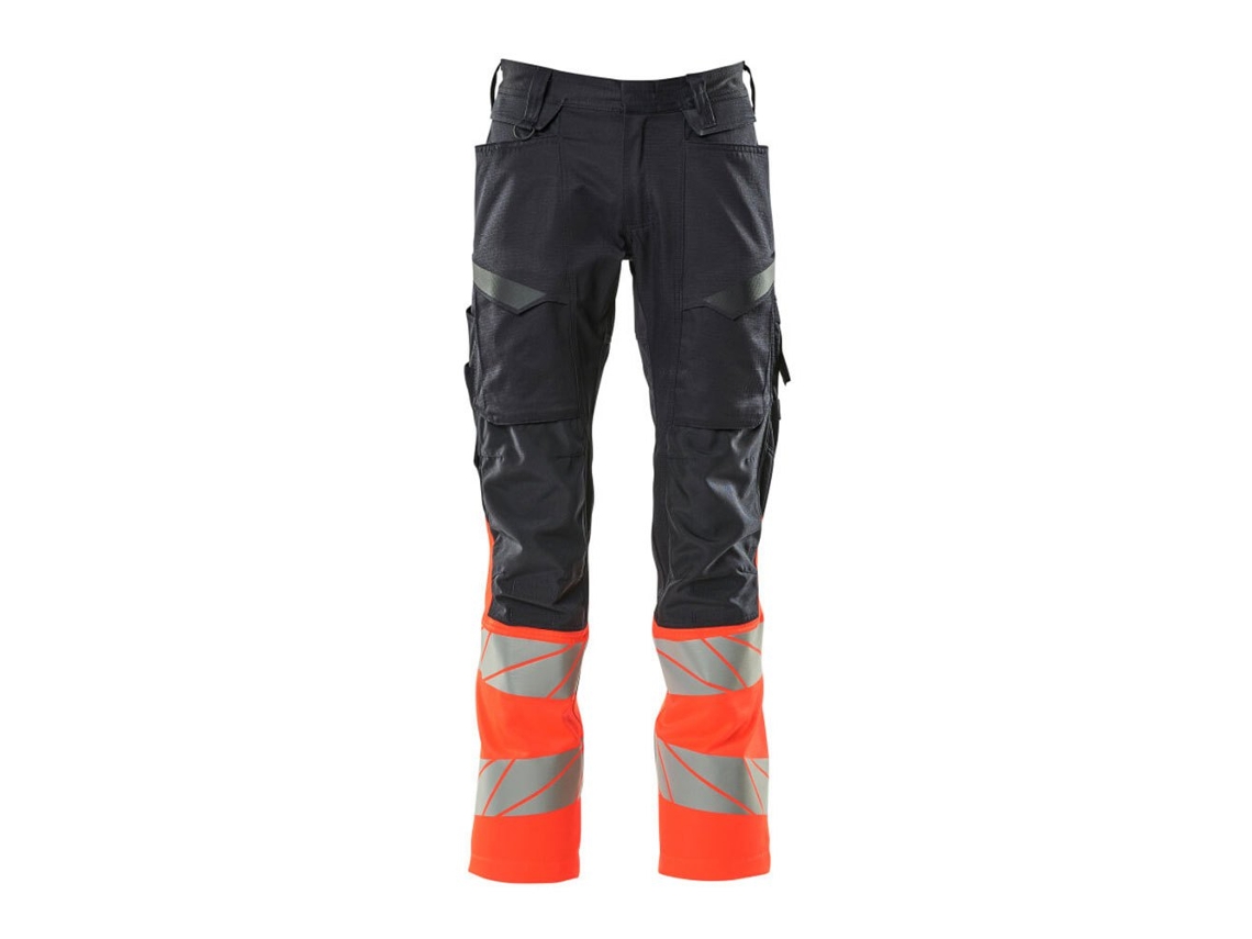 Calças Grandes Com Bolsos Para Joelheiras Accelerate Safe 19679 Preto 54 / 30 MASCOT
