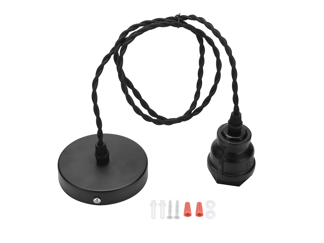 2026 lâmpada de Teto Pendente Estilo Retro E27 90 250v de Ferro para Café Bar Corredor