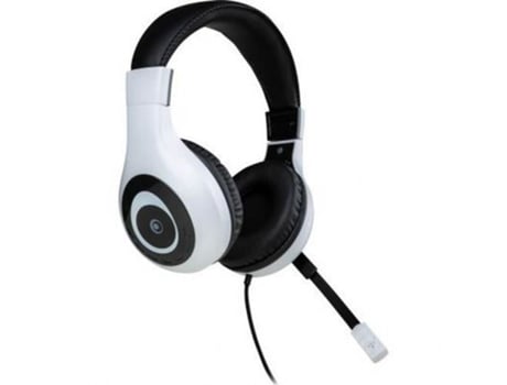Fone de Ouvido para Pc com Fio de 3,5 Mm e Microfone BIGBEN CONNECTED Branco / Preto