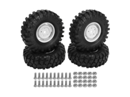 Mali 4pcs Pneus de Veículo Off Road Rc 1.9 Polegada Rodas de Borracha Universal para Carro de Escalada Rc Branco