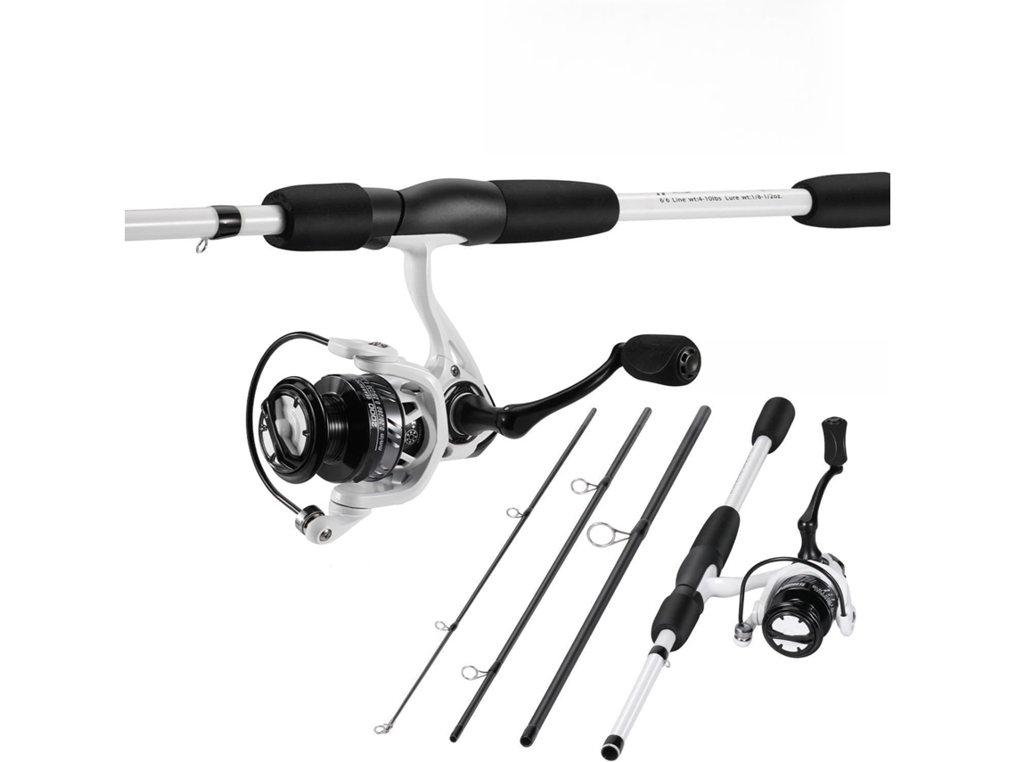 1,98 M Vara Pesca Ideal Iniciantes Experientes Telescópica