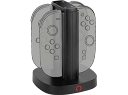 Carregador Joycon KONIX 4 em 1 Nintendo Switch 2 (Preto)