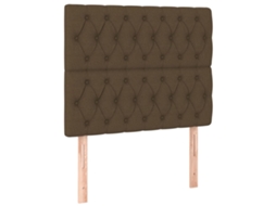Cabeceira Castanho Escuro 100x7x118/128 Cm Tecido MAISON EXCLUSIVE