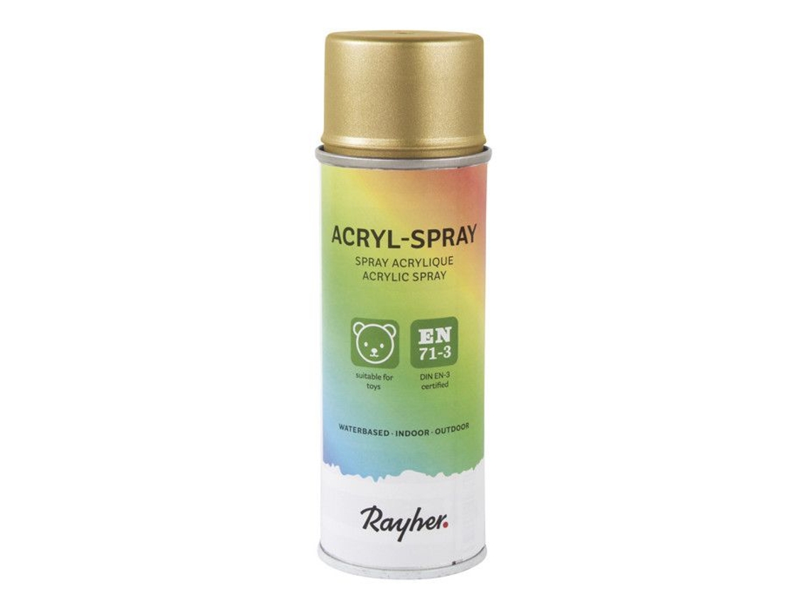 Spray Acrílico, Ouro Brilhante, Caixa De 200ml