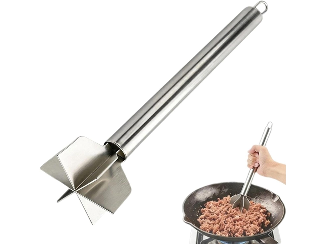 Amassador De Batatas Multifuncional Com 6 Lâminas, 28 Cm, Ideal Para