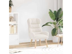 Vidaxl Poltrona Creme 69 X 74 X 93 Cm Tecido Sherpa