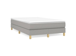 Cama com Molas/colchão 120x200 Cm Tecido Cinza claro MAISON EXCLUSIVE