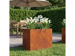 Vidaxl Vaso De Jardim Ferro Enferrujado 60 X 40 X 50 Cm Aço Corten