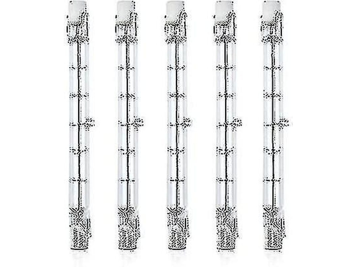 5 Lâmpadas Halógenas R7s 118mm 300w Dimmáveis 220-240v 3100lm Para Iluminação Paisagística, Segurança, Rua