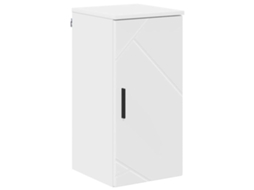 Armário De Banheiro Branco Brilhante 30 X 31,5 X 61 Cm