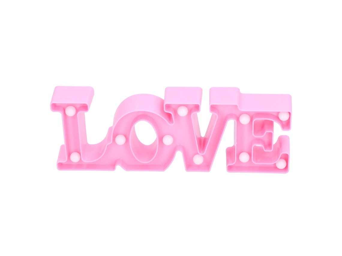 Luminária Love com 10 Leds, Ideal para Pedidos de Casamento, Declarações de Amor CHABERLU