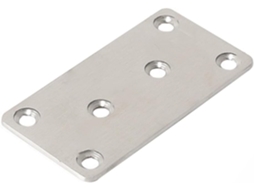 Suporte De Canto Angular Para Reparo Móveis, 6 Furos, Placa De Reparo Plana Em Aço Inoxidável, Material Espesso, Cantos