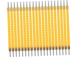 Pacote Com 20 Filamentos De Led Amarelos Para Luminárias, 3v 40mm 100ma, Ambiente Aconchegante.