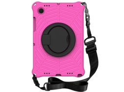 Capa Hexinyigjly Para Samsung Tab S6 Lite 10,4 Polegadas Sm‑p610/p615c, Com Alça De Ombro, Suporte Giratório Magenta