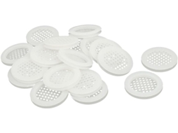 Tampa de Ventilação Quadrada em Malha Plástica para Armário Sapatos, 45 Mm Diâmetro, 20 Unidades CHABERLU