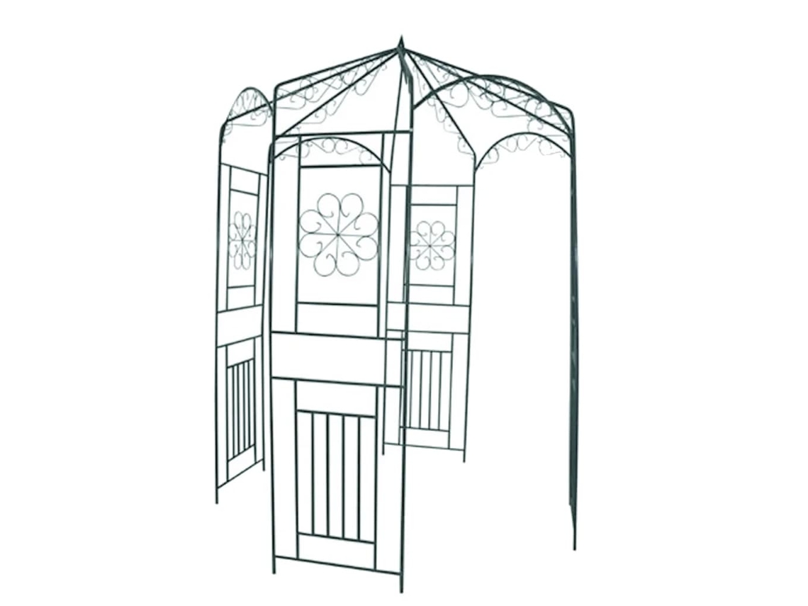 Vidaxl Arco De Jardim 250 Cm Verde Escuro