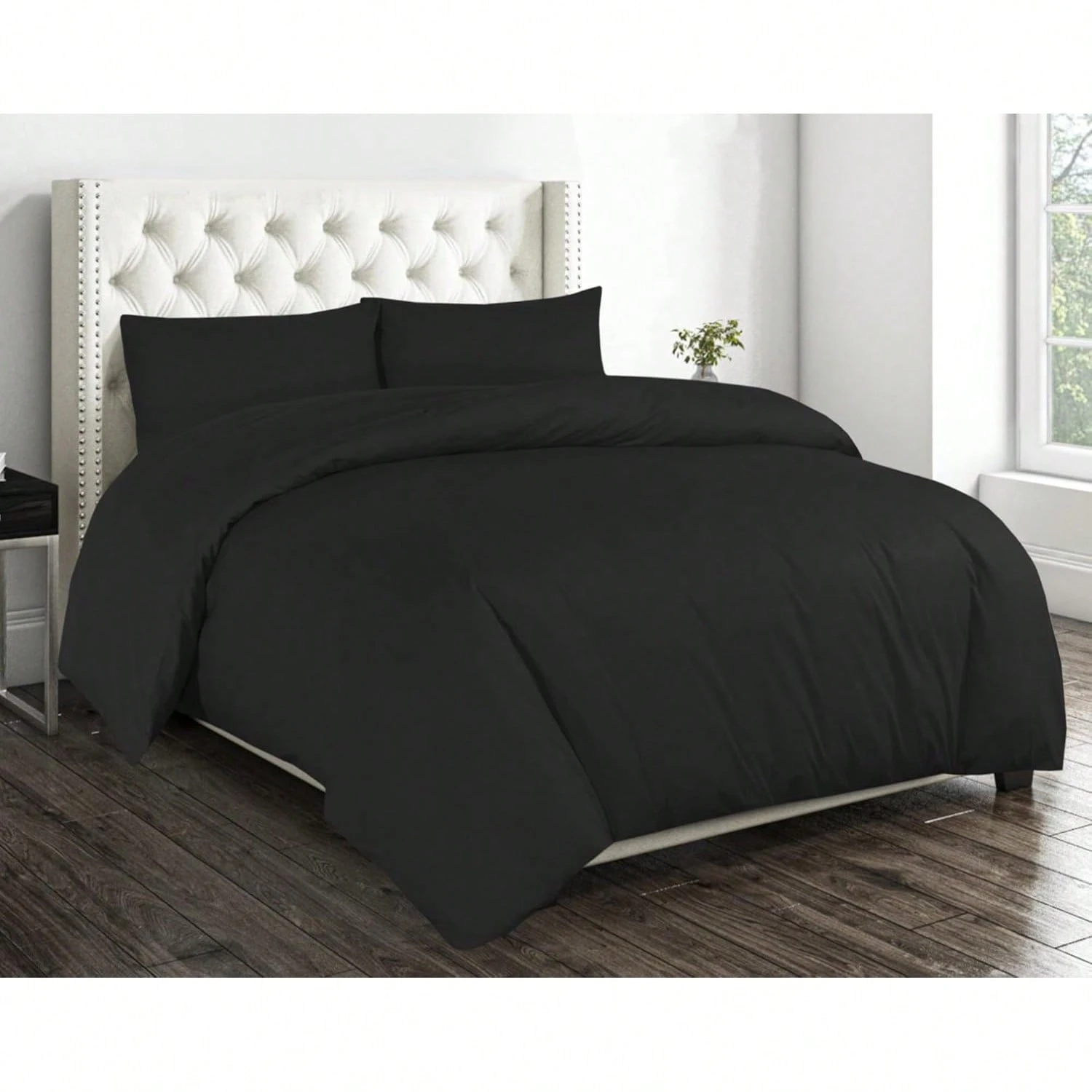 Jogo de Lençóis 4 Peças Macios com Lençol Ajustável e 2 Fronhas, Cama 135 150 Cm VOLTEDGE
