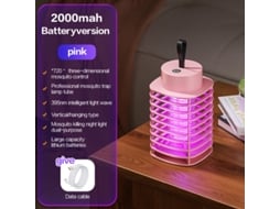 Carregador Usb para Casa Coletor de Choque Elétrico Luz Noturna Silenciosa Armadilha para Mosquitos CHRUI Rosa
