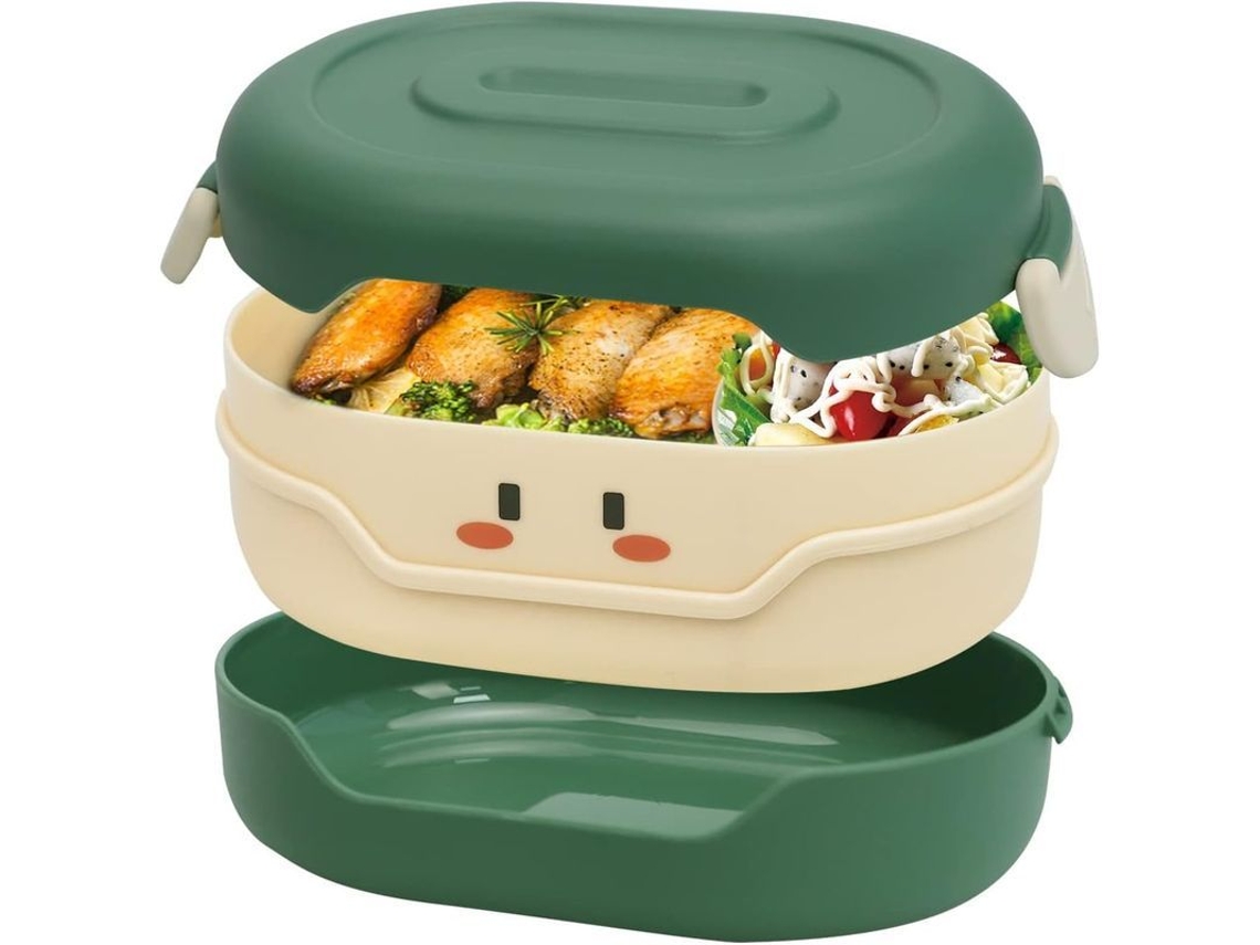Bento Box para Lanche, Sem Vazamento, Portátil e Seguro para Microondas
