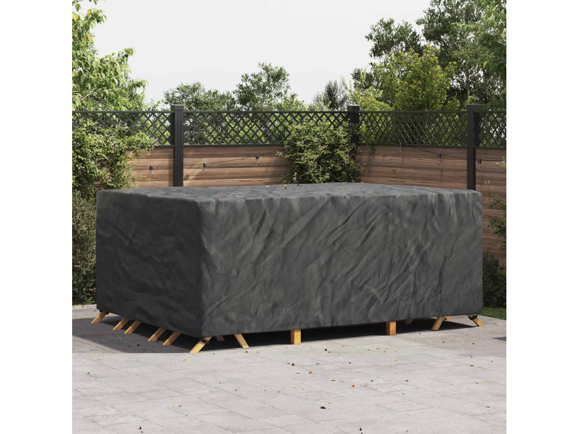 Vidaxl Capa Para Móveis Liso Preto 280 X 204 X 106 Cm 600d