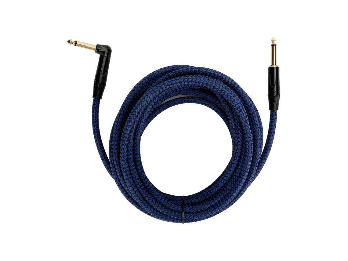 Cabo de áudio para guitarra Jorindo 6m, conector de 6,35 mm, para amplificador de guitarra elétrica, CHABERLU