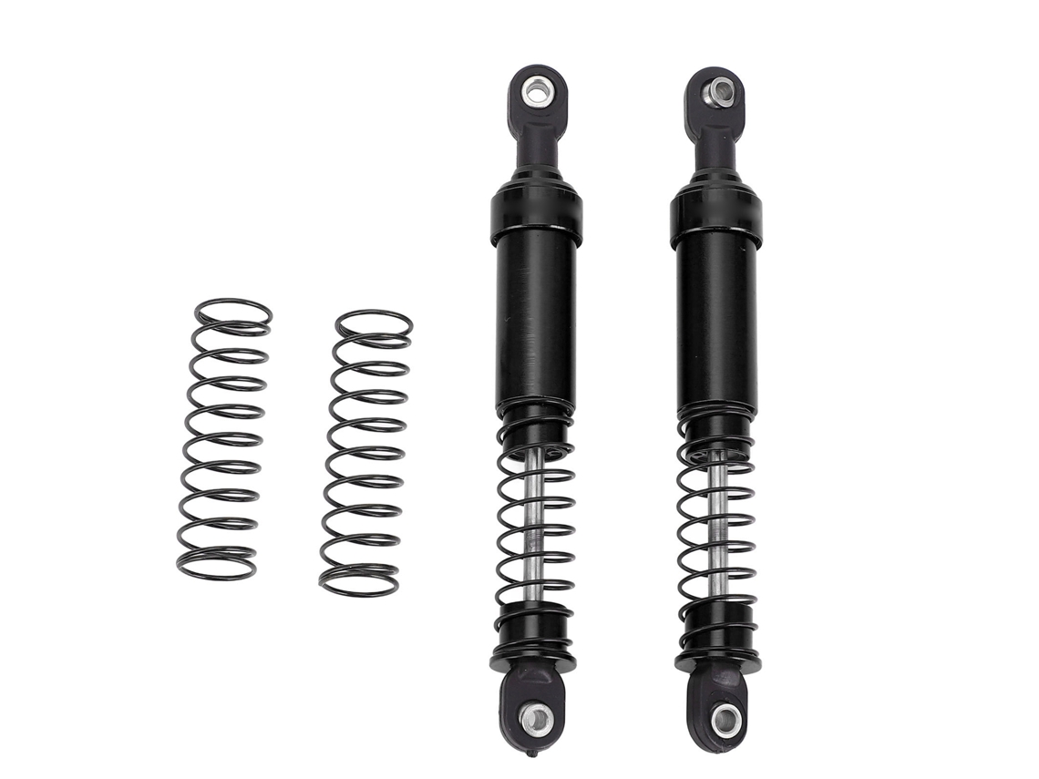 Conjunto De Amortecedores Rc 95mm De Alumínio Com Molas Para Carros Rc Scx10 1/10 Óleo Preto