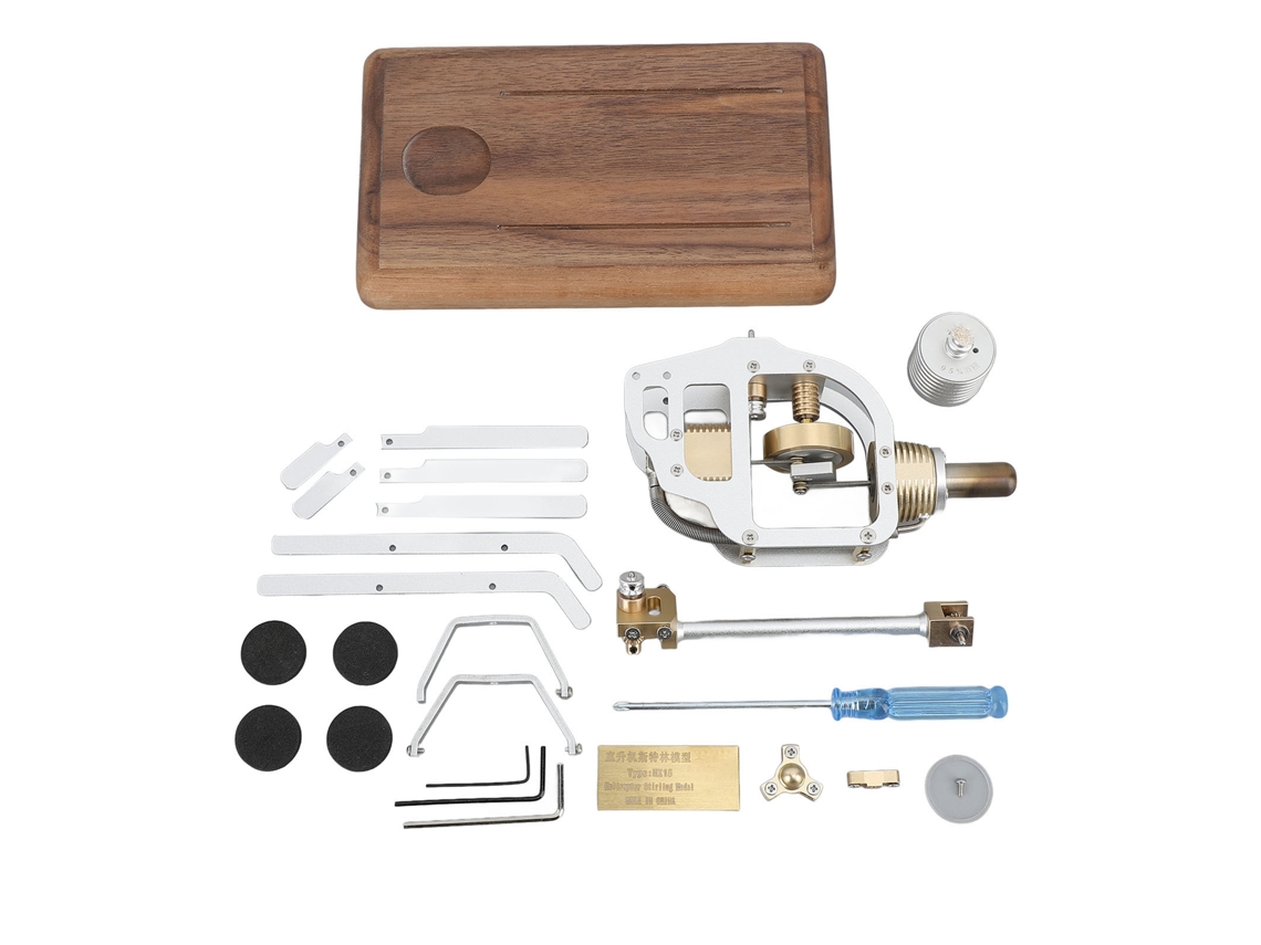 Kit Helicóptero Motor Stirling Metal Brincar Aprender