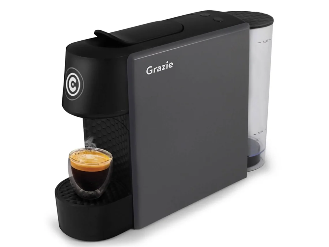 Máquina de Café Cápsulas Sistema Exclusivo Continente Grazie Cinzenta CONTINENTE 1 un