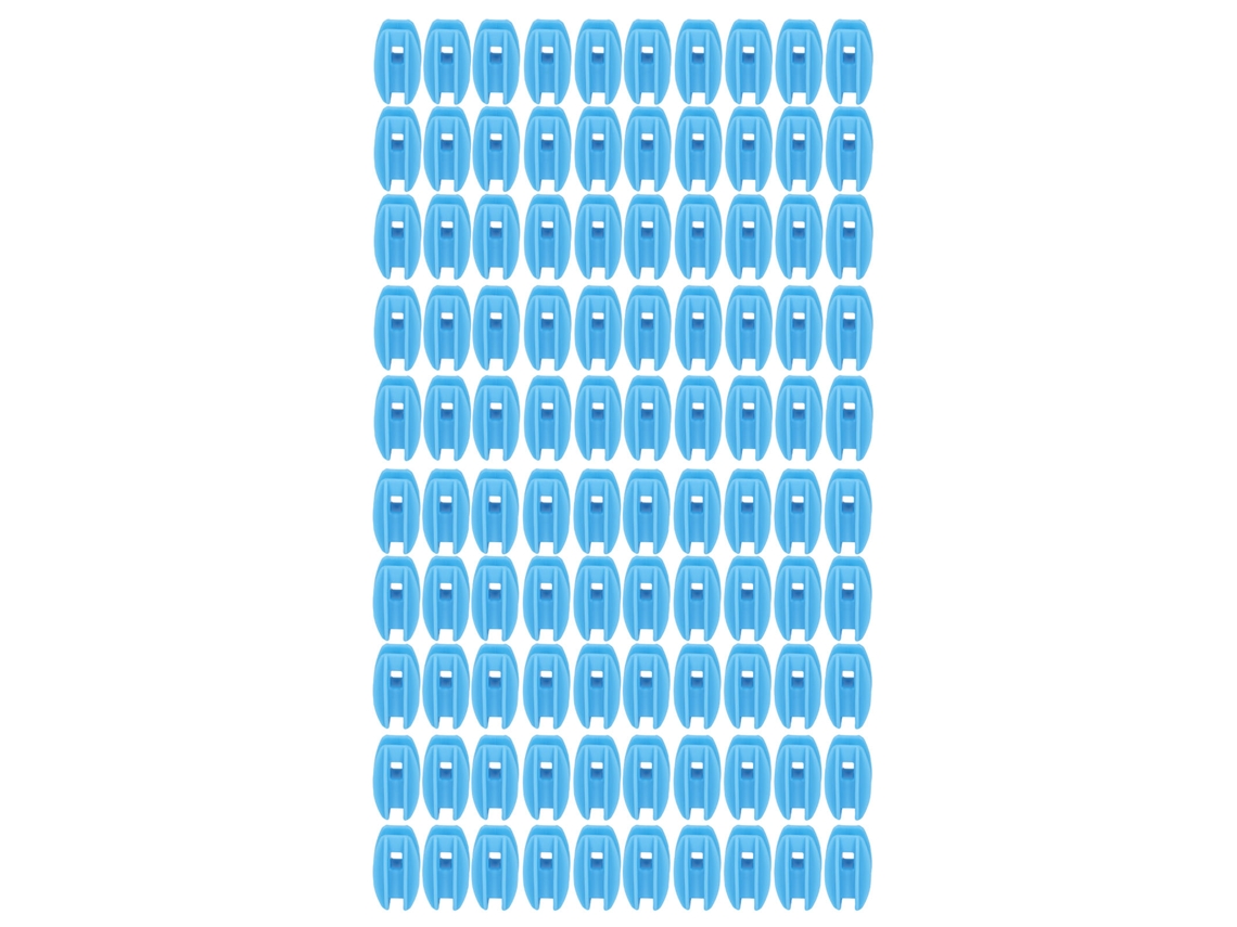 100 Isoladores para cerca elétrica em tubo quadrado de ABS, resistentes às intempéries, para fios de aço CHABERLU