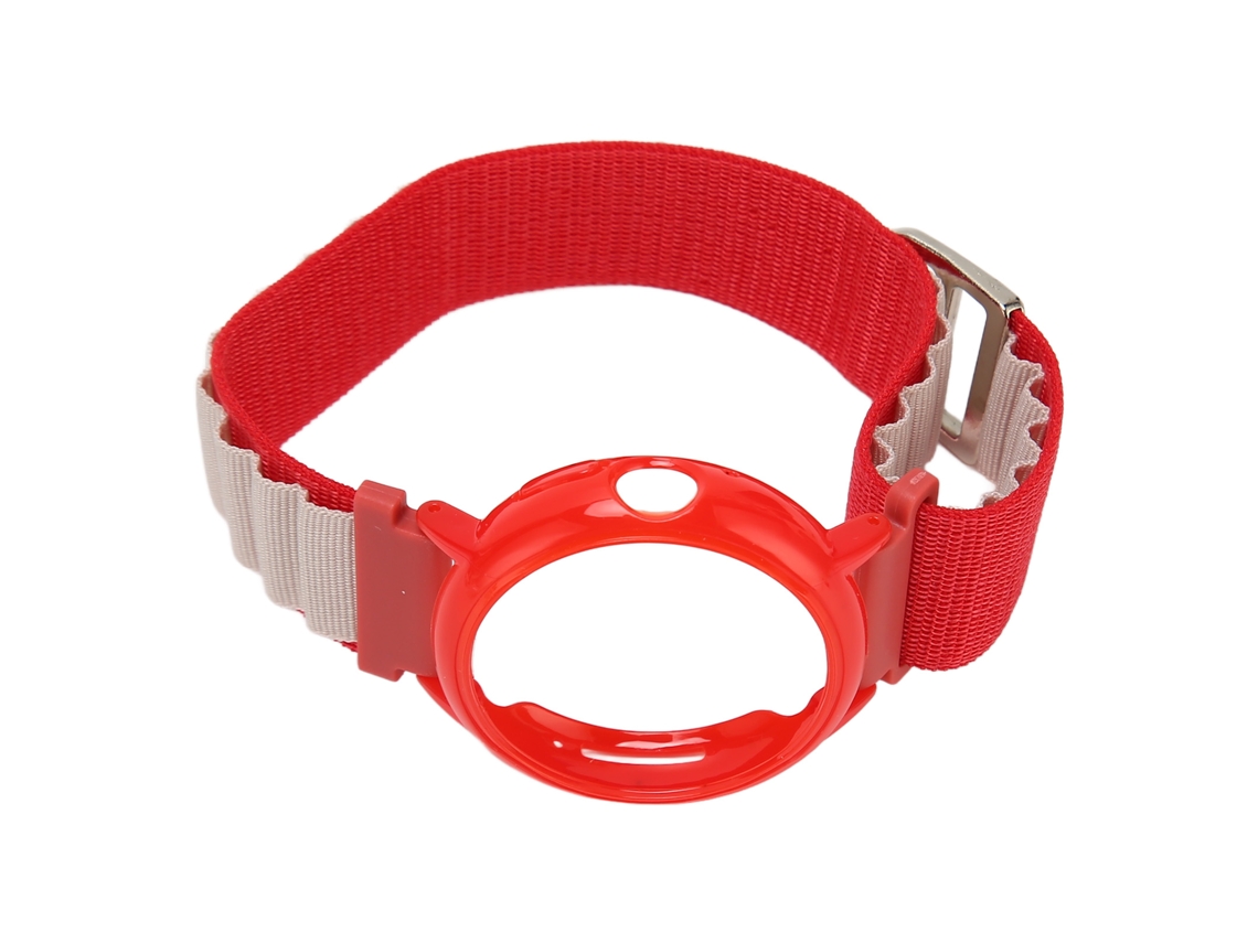 Pulseira de Relógio de Nylon Elástico com Capa Bumper para Google Pixel Vermelha Branca e Vermelha