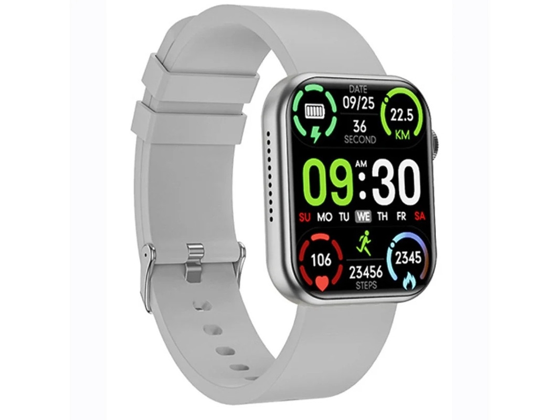 Smartwatch com Bluetooth, chamada, frequência cardíaca, pressão arterial, monitoramento dinâmico e rastreamento esportivo Prata Bestvite