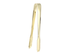Eyf pinça de Aço Inoxidável 304 para Gelo Açúcar Salada Churrasco Bolo Dourado