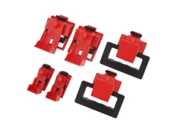 Conjunto de 6 Dispositivos de Sinalização Disjuntor com Grampo Modelos Cb 07 08 09 em 3 tamanhos resistentes ao calor BRILVIBERA