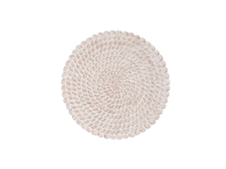 Decoração de Parede em Mdf Branco com Acabamento Envelhecido, 120x3x120cm ALEXANDRA HOUSE LIVING