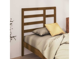 Vidaxl Cabeceira De Cama 81x4x104 Cm Pinho Maciço Castanho Mel