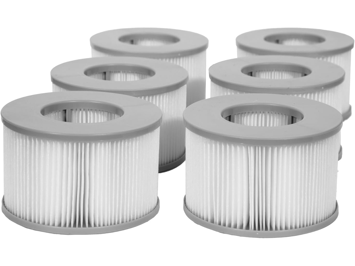 6 Peças, Cartucho de Filtro de Reposição, Compatível com Mspa, para Spa, Instalação Simples AQUAFORGE