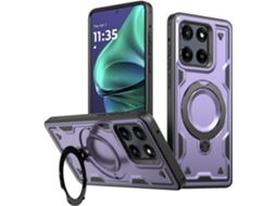 Capa Para Moto Edge 60pro 5g, Inclui Suporte, Resistente A Impactos Purple Panoona