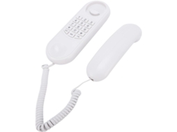 Telefone Fixo De Parede Com Teclado De Discagem, Flash, Pausa, Mudo, Pulso E Interruptor De Tom Compacto Para
