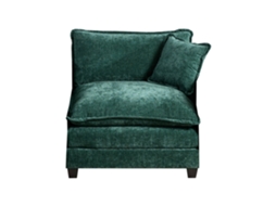 Sofá Cloud 1 Lugar Chenille Verde