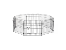 Welpenlaufstall 8-tlg Welpenauslauf W/ 8 Gitterplatten Door Schutzplane Freilaufgehege 61cm High Welpengitter Laufstall Pets Dog Cat