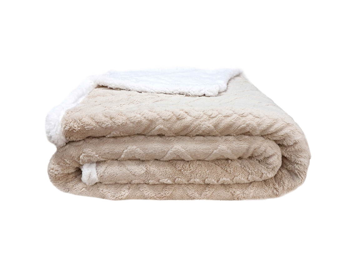 Edredão Jacquard Sherpa 240x220cm Kasa