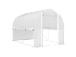 Estufa Lona 3x2x2m 4 Janelas Porta Uv Branca VELTRIX