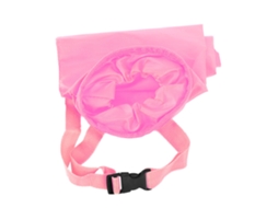Saco de Lixo para Carro Hanging com Fecho Velcro e Cinto Ajustável Multifuncional Rosa