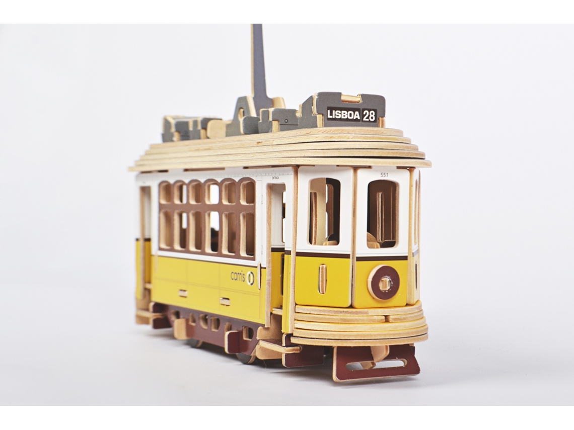 Puzzle 3D TRADEPORTUGAL em Madeira - Elétrico 28 de Lisboa  (Idade Mínima Recomendada: 10 anos - 113 Peças)