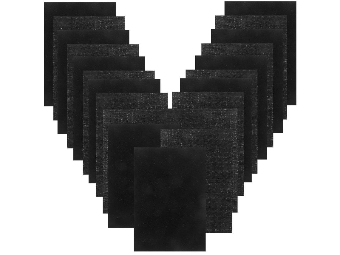 12 Pares De Fitas Adesivas Dupla Face De Nylon Preto Com Fecho De Velcro